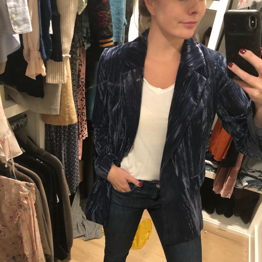 Top Shop Velvet Blazer
